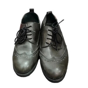 Pikolinos Black Leather Lace Up Formal Dress Oxford Shoes Size 38 (US 7.5)